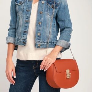 Sincerely Stylish Brown Purse with gold chain